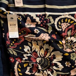 Ann Taylor Navy Floral Scarf